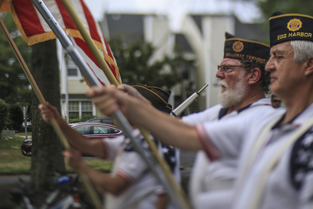 American Legion honor guard members perform in the Historic Smithville Fourth of July parade in Smithville, N.J., July 4, 2018. (U.S. Air National Guard/Master Sgt. Matt Hecht)