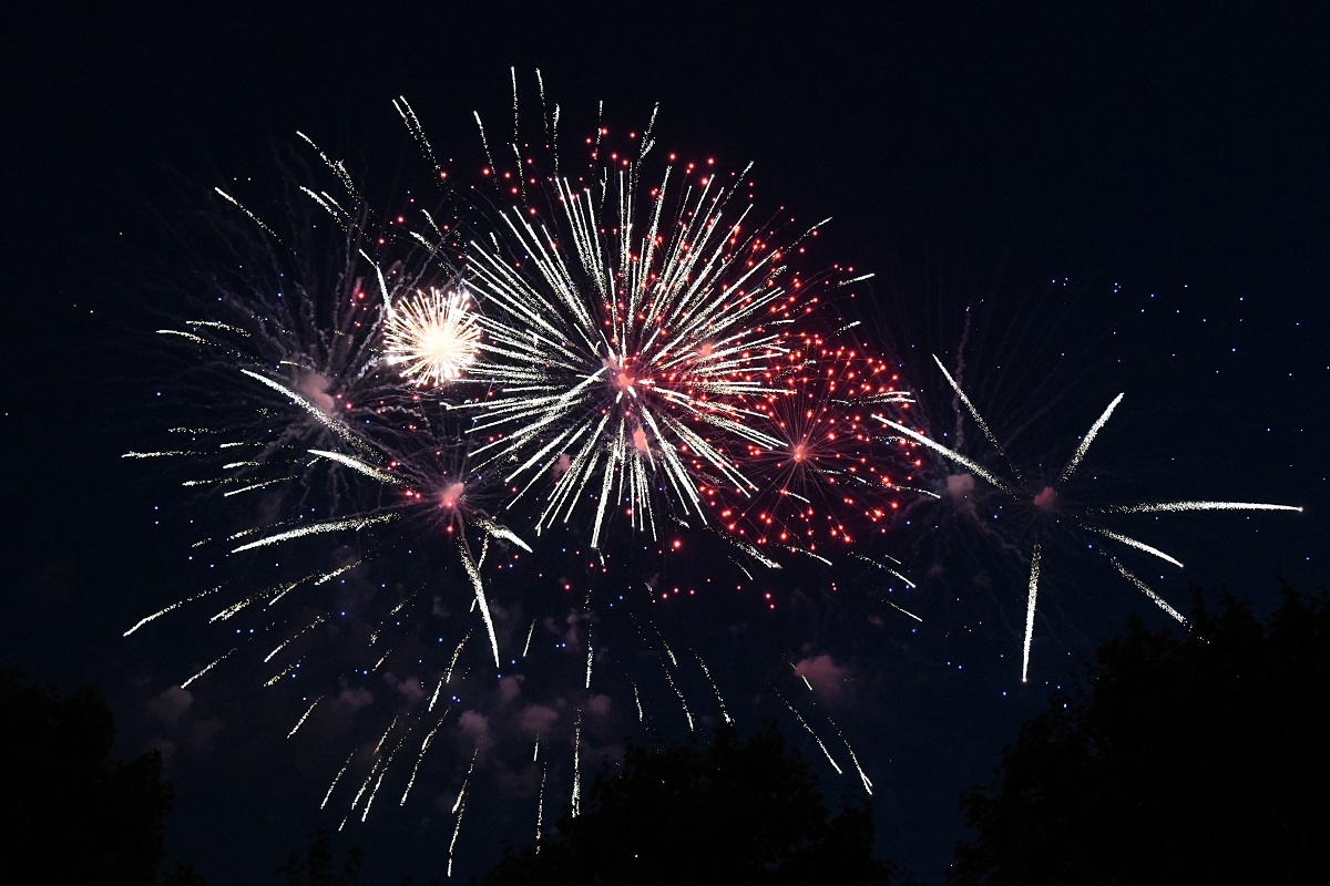 Fireworks at the U.S. Embassy in Berlin, Germany for the 4th of July 2018. (U.S. Embassy in Berlin)