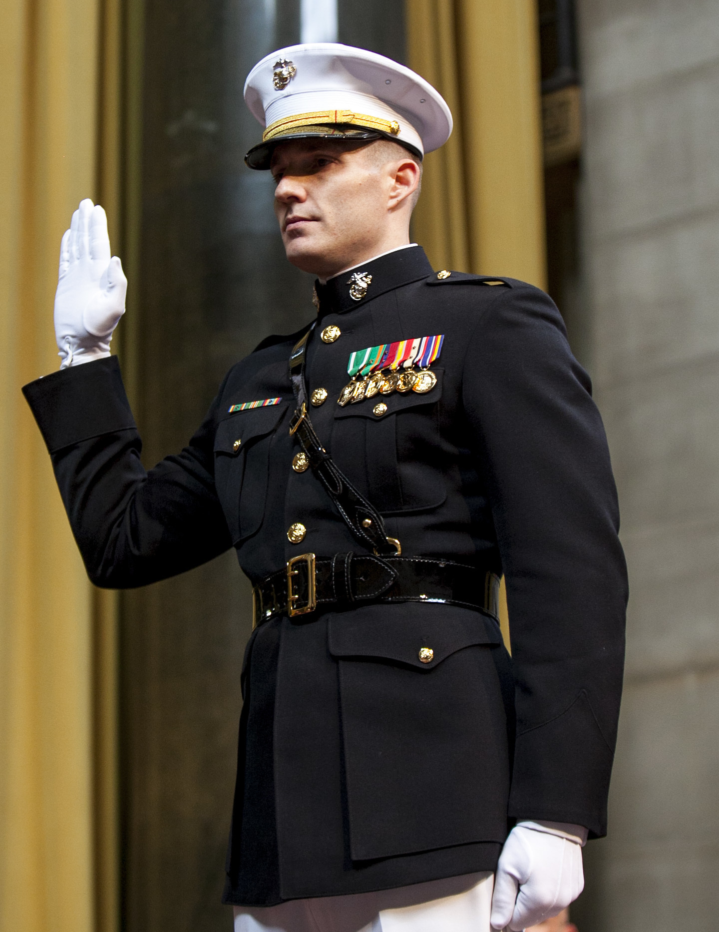 First Marine Commissioned At Columbia University In Decades
