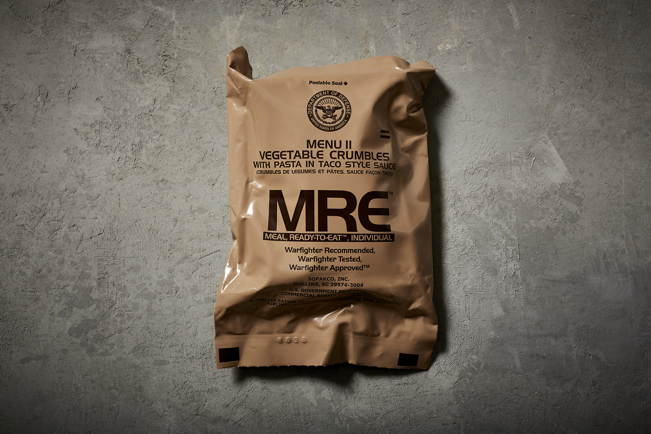 These gourmetstyle meals were created from military MREs