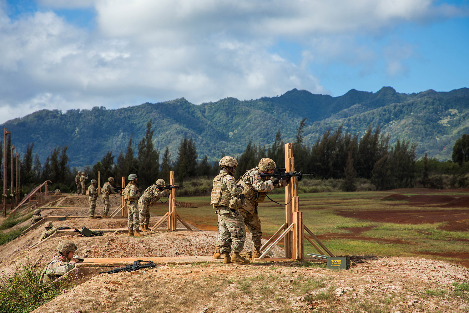 Soldiers across the 25th Infantry Division prepared for the new marksmanship standards on Sept. 16, 2019, by conducting a pilot program to assess current installation support capabilities at Schofield Barracks, Hawaii. (Sgt. Sarah D. Sangster/Army)