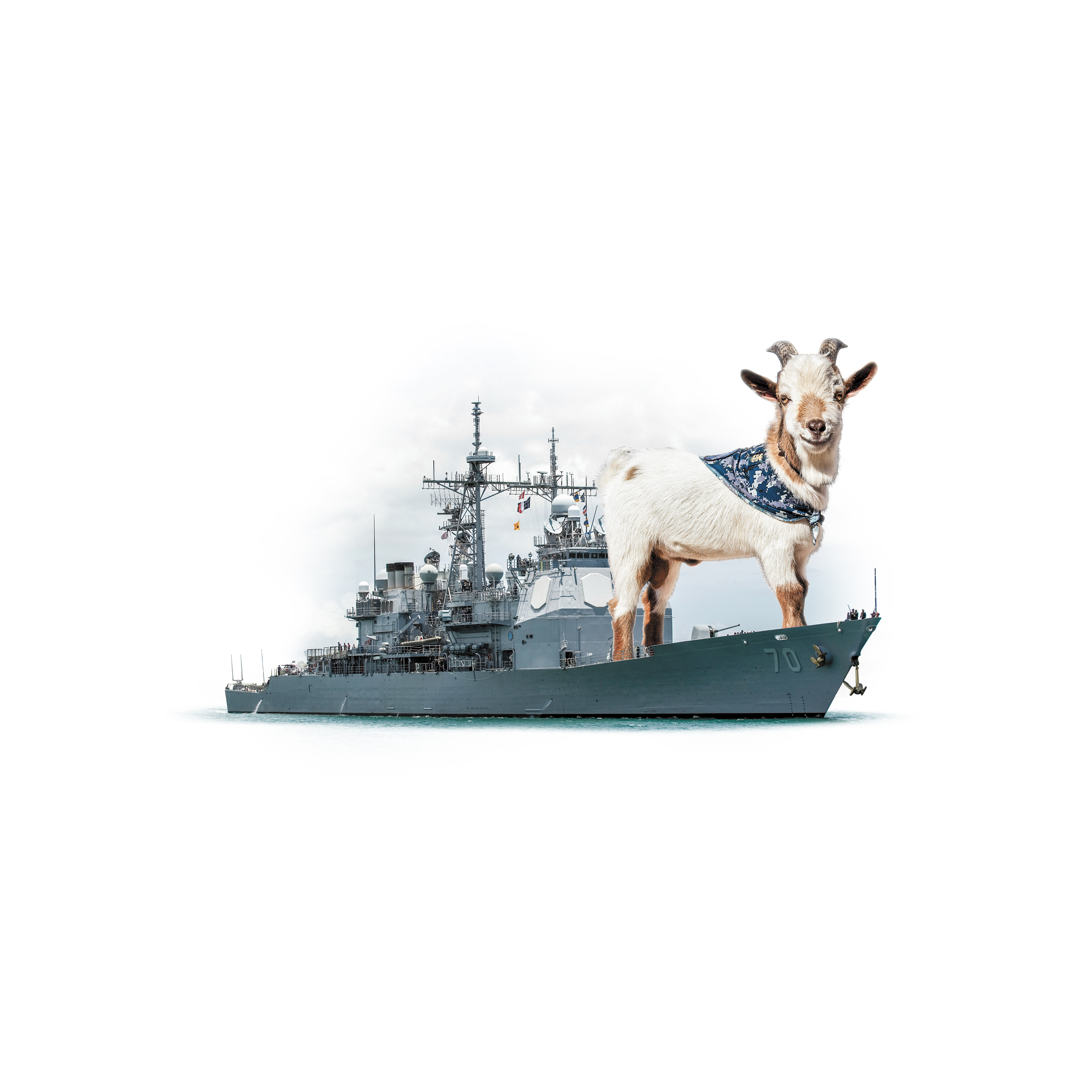 report long hours a nosy co a pet goat aboard cruiser lake erie