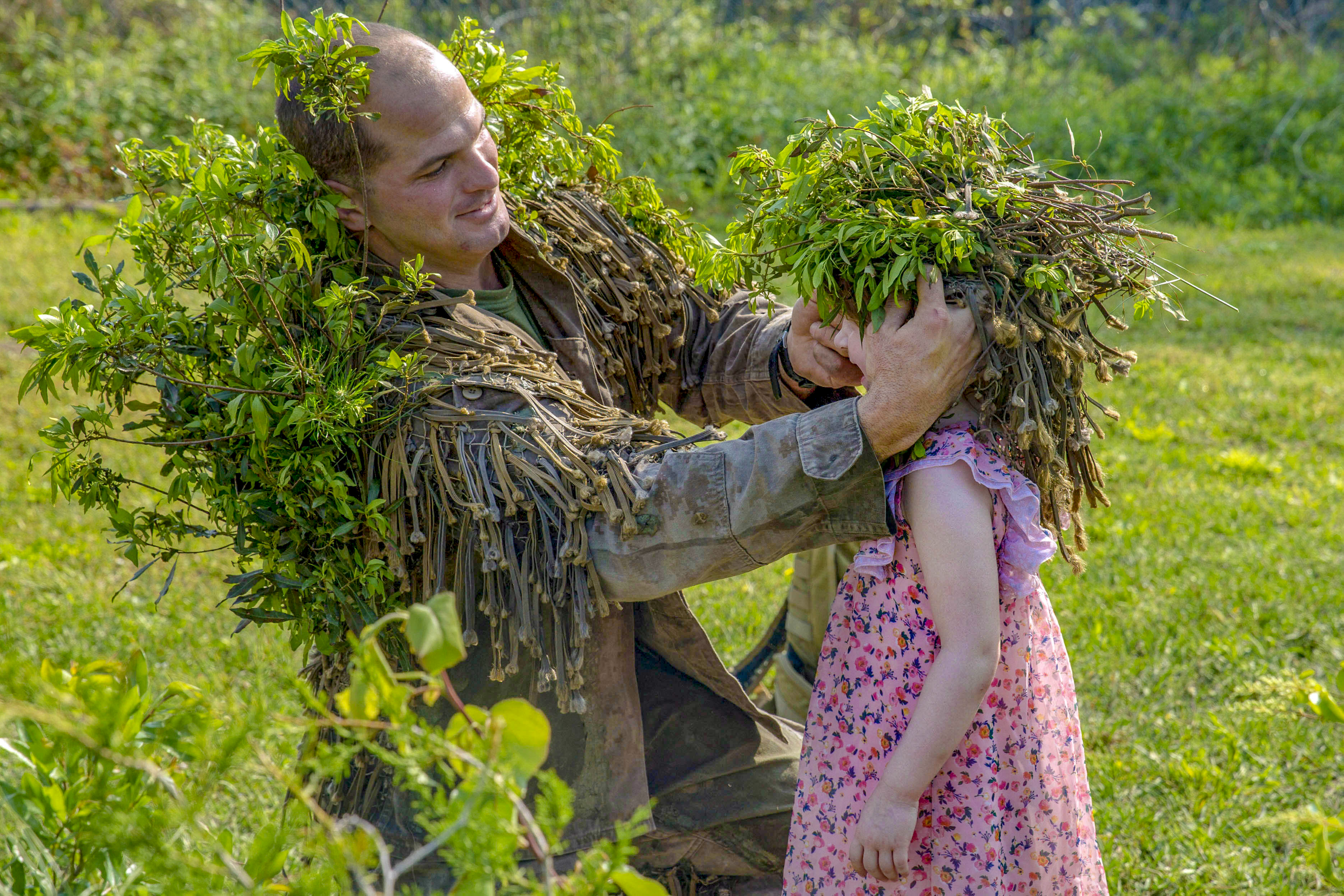 Children of Marines from 3rd Battalion, 6th Marine Regiment, 2nd Marine Division participate in