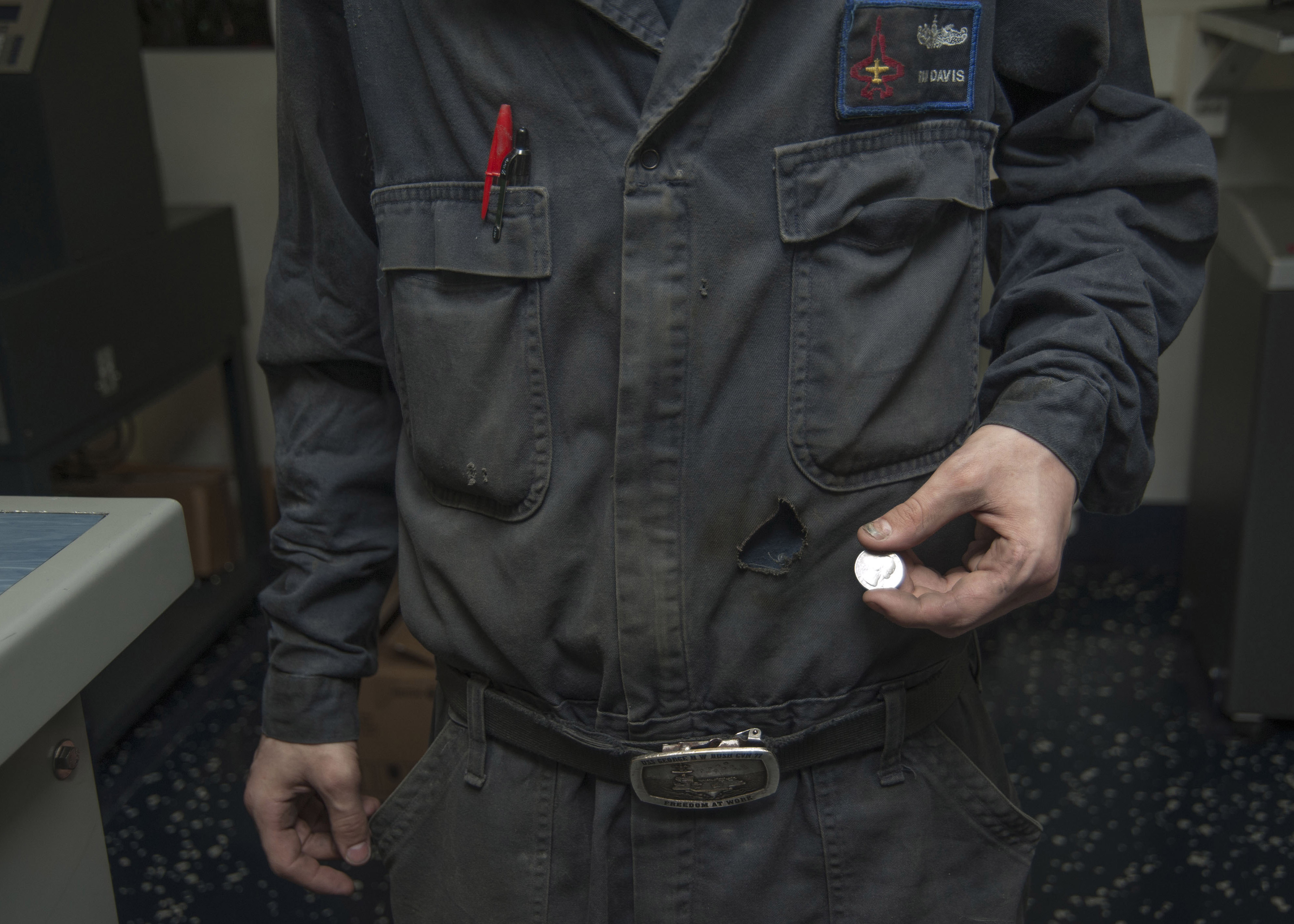 New coveralls pass sailor's (inadvertent) fire test